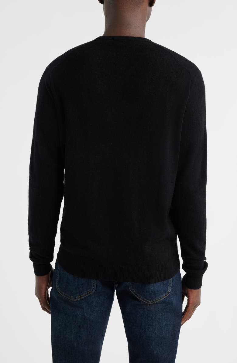 Peter Millar Crown Heritage Cashmere V-Neck Sweater, Alternate, color, Black