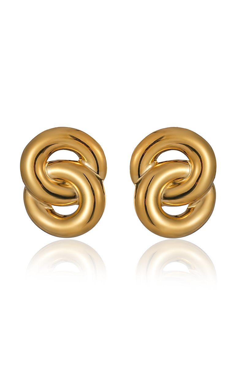Kellery Rosalía Gold-Toned Baroque Copper Earrings, Main, color, Gold