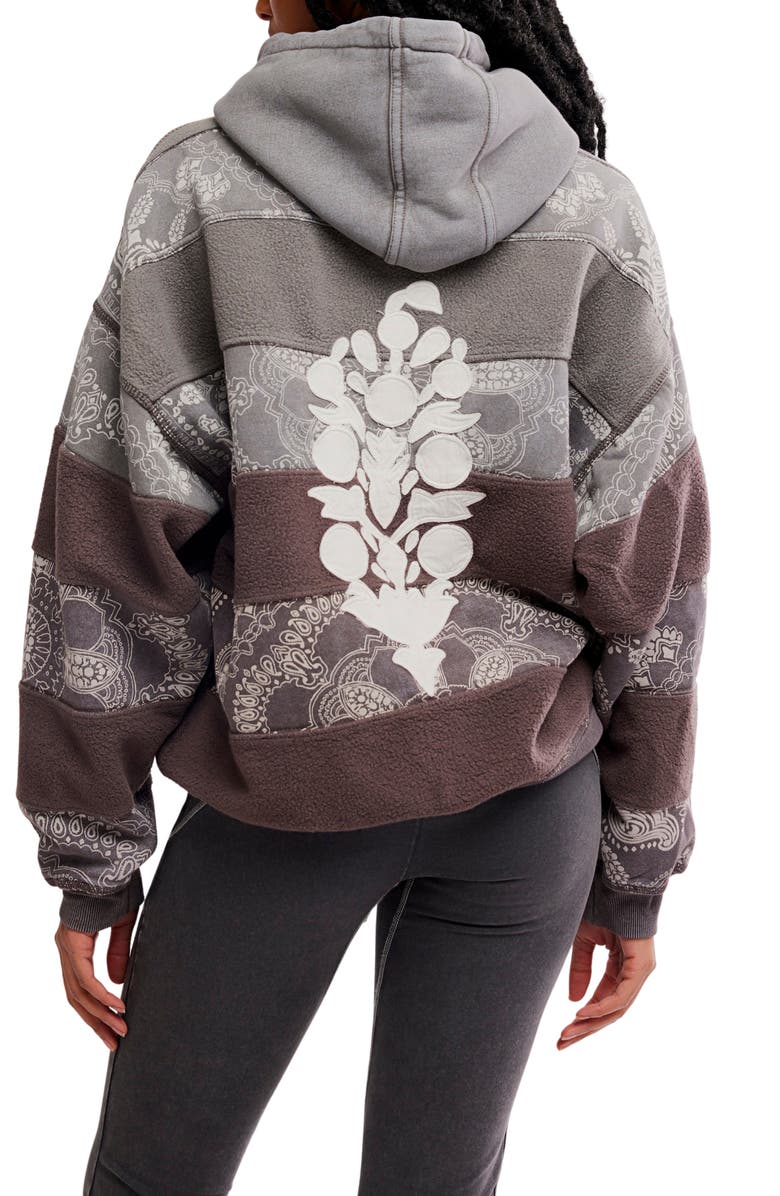 Free People FP Movement Final Call Appliqué Graphic Hoodie, Alternate, color,
