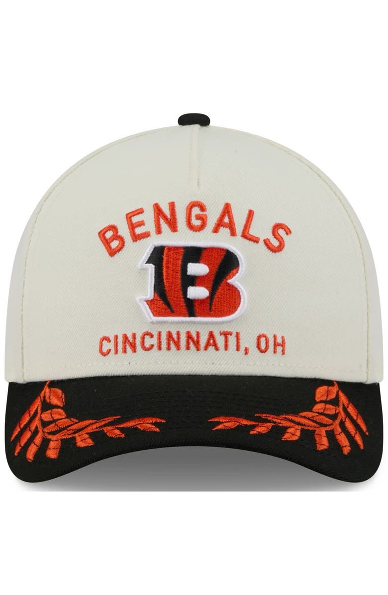 New Era Men's New Era Cream/Black Cincinnati Bengals 2025 NFL Draft 9FORTY A-Frame M-Crown Adjustable Hat, Alternate, color, Cream