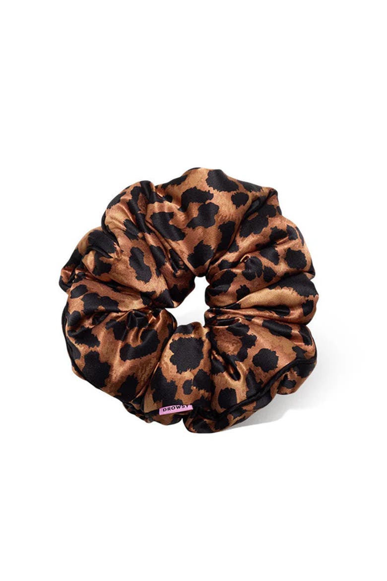 Silk Padded Scrunchie, Main, color, Wild Things