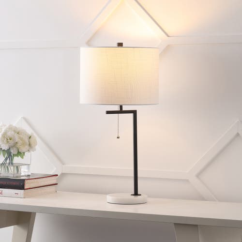 Jonathan Y Alyssa 24.5" Metal/marble Led Table Lamp
