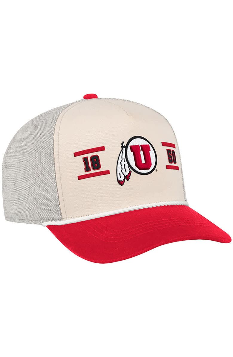 COLOSSEUM Men's Colosseum  Natural Utah Utes Frank Podium Adjustable Hat, Alternate, color, Natural