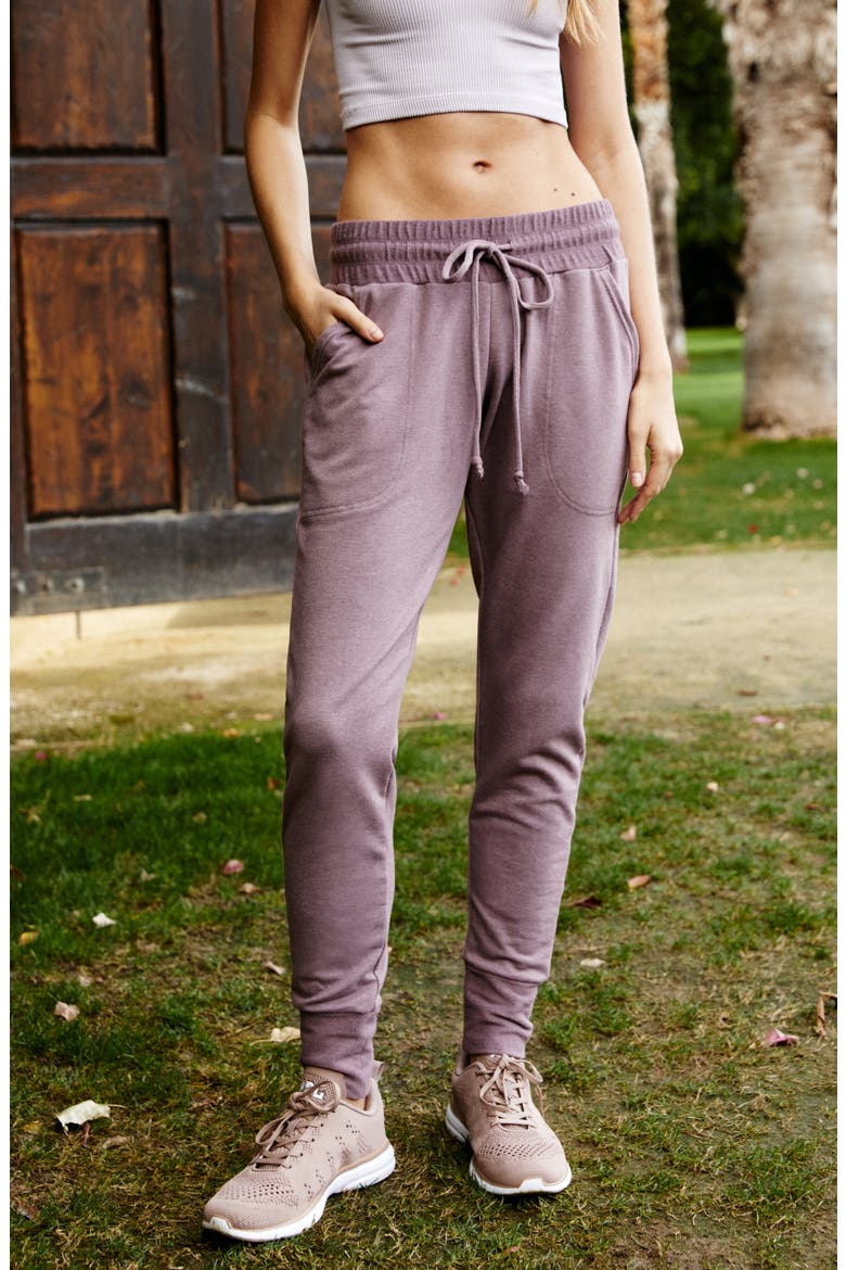 Free People FP Movement Sunny Skinny Sweatpants, Main, color, ELDERBERRY TEA