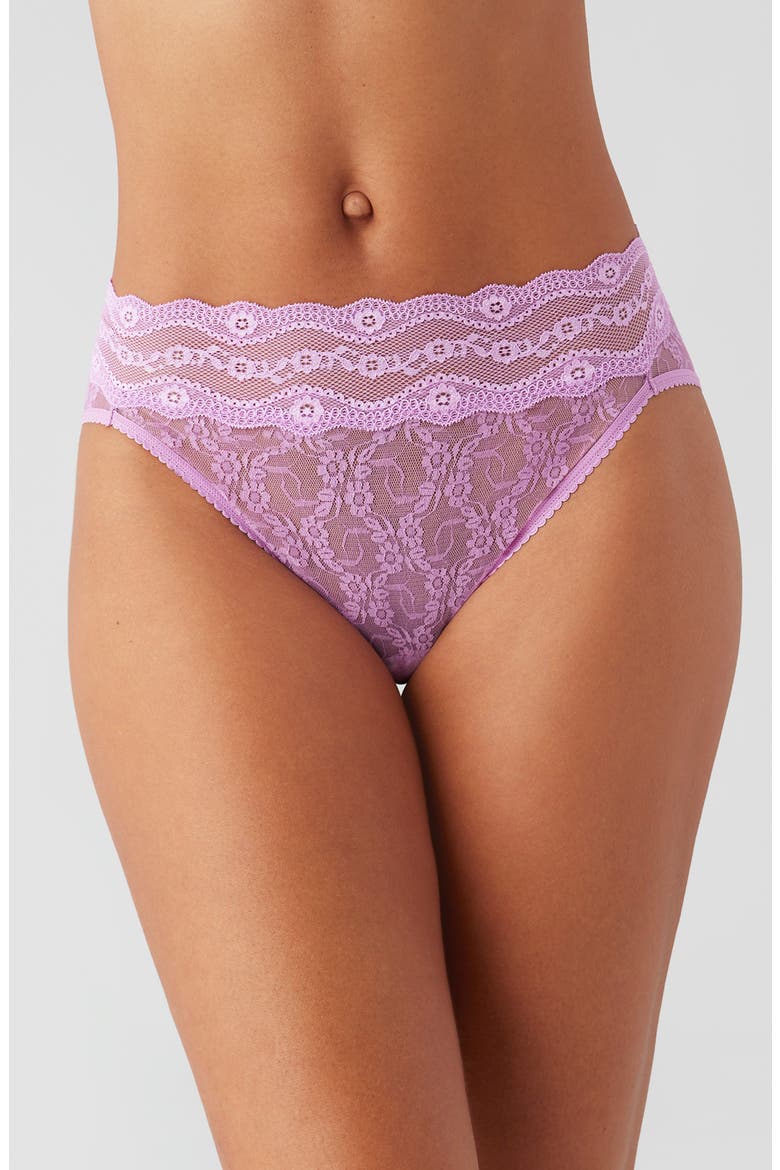 Lace Kiss High Cut Panties, Main, color, SMOKY GRAPE
