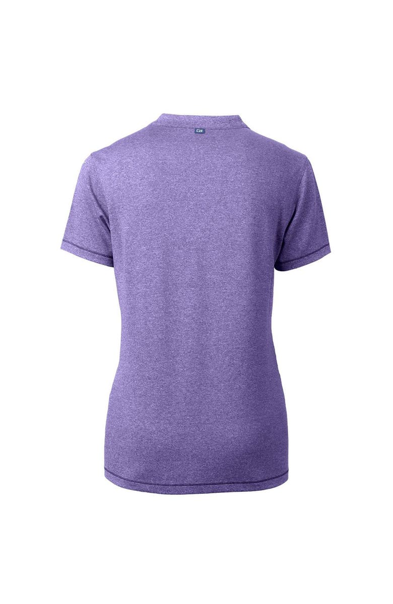 Cutter & Buck Women's Cutter & Buck Heather Purple TCU Horned Frogs Forge Blade V-Neck Top, Alternate, color, 