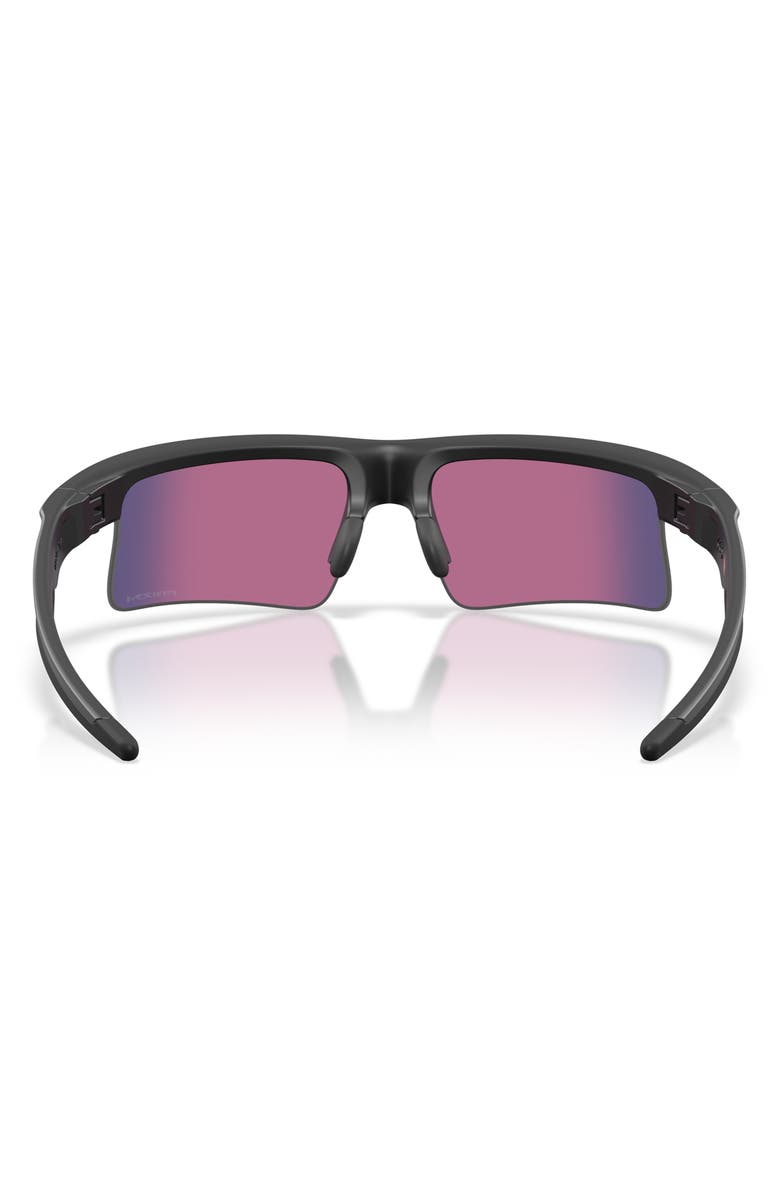 Oakley 68mm APrizm<sup>™</sup> Bisphaera Speed Rectangular Shield Sunglasses, Alternate, color, Matte Black / Prizm Road