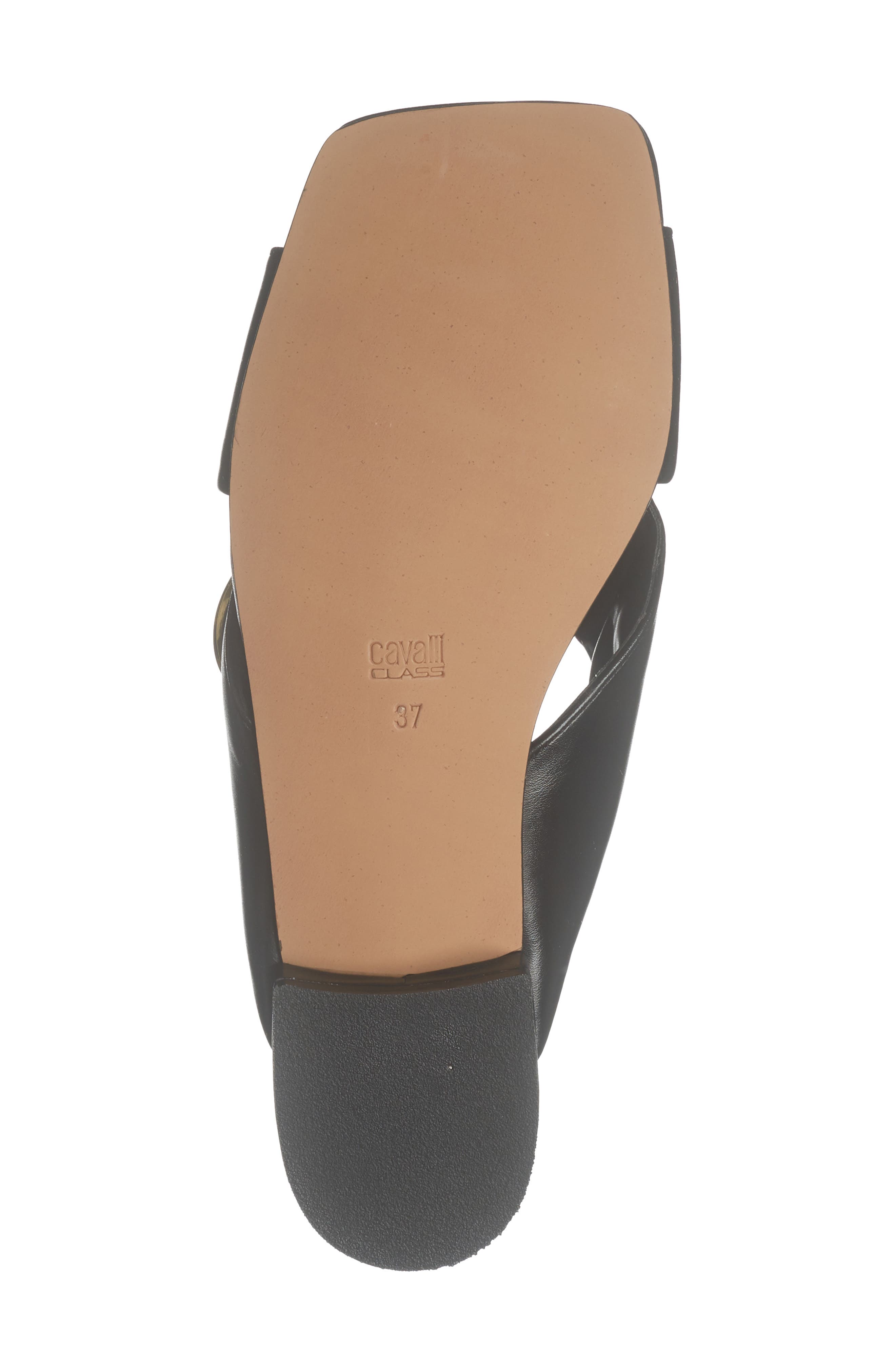 Roberto Cavalli Crisscross Slide Sandal, Alternate, color, Black