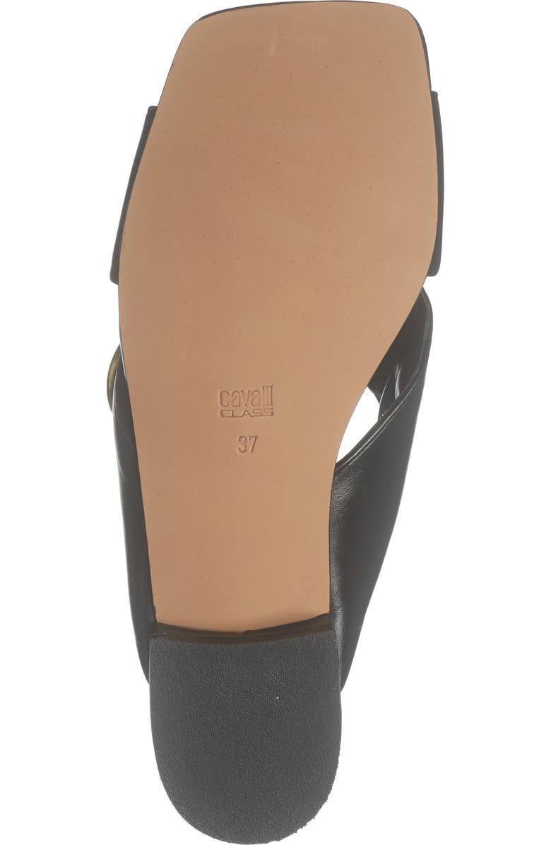 Roberto Cavalli Crisscross Slide Sandal, Alternate, color, Black