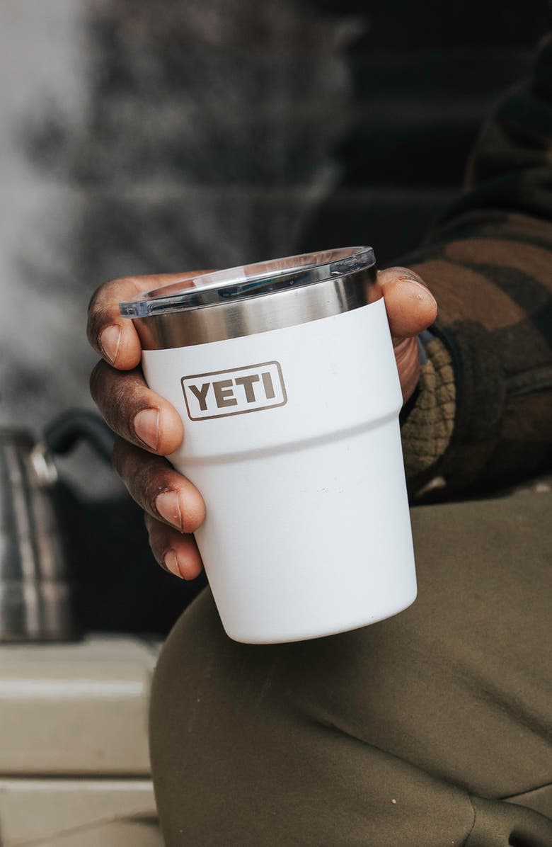 YETI Rambler 16-Ounce Stackable Cup, Alternate, color, White
