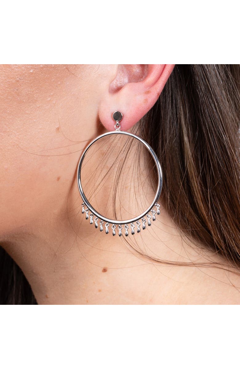 Lucy Quartermaine Waterfall Circle Earrings, Alternate, color, Sterling Silver