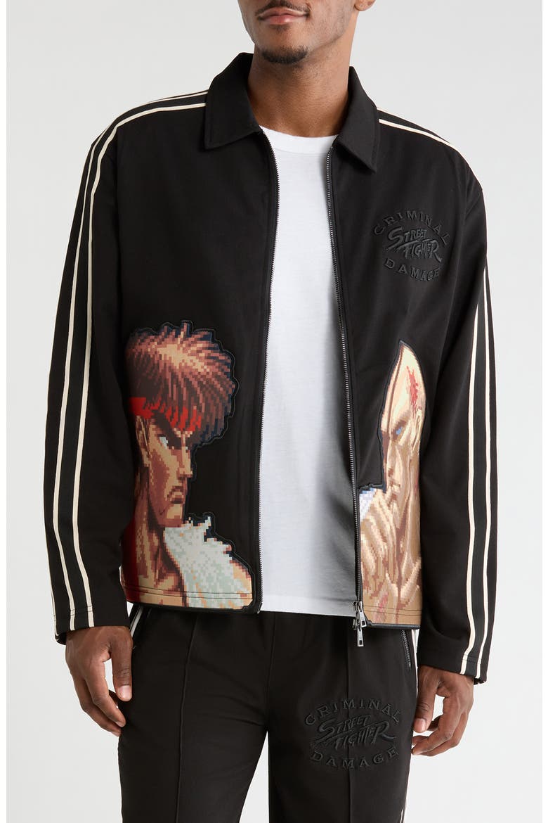 Versus Track Top, Main, color, BLACK