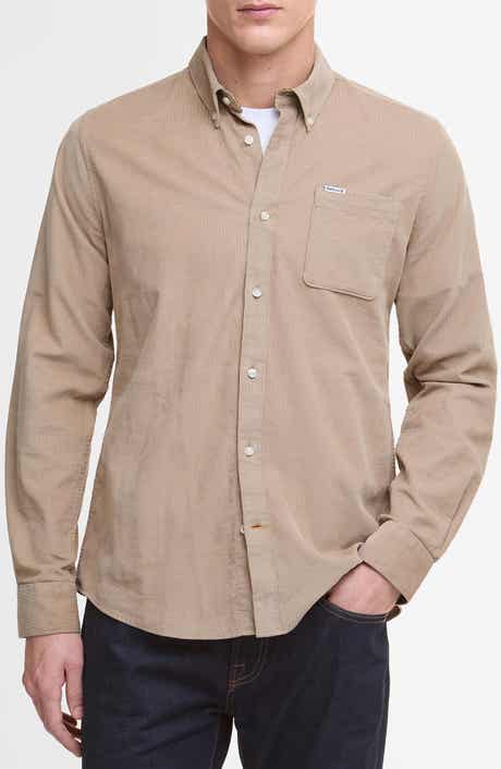 Ramsey Tailored Fit Corduroy Button-Down Shirt
