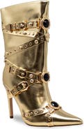 CHASE AND CHLOE Adonis Stud Embellished Boot