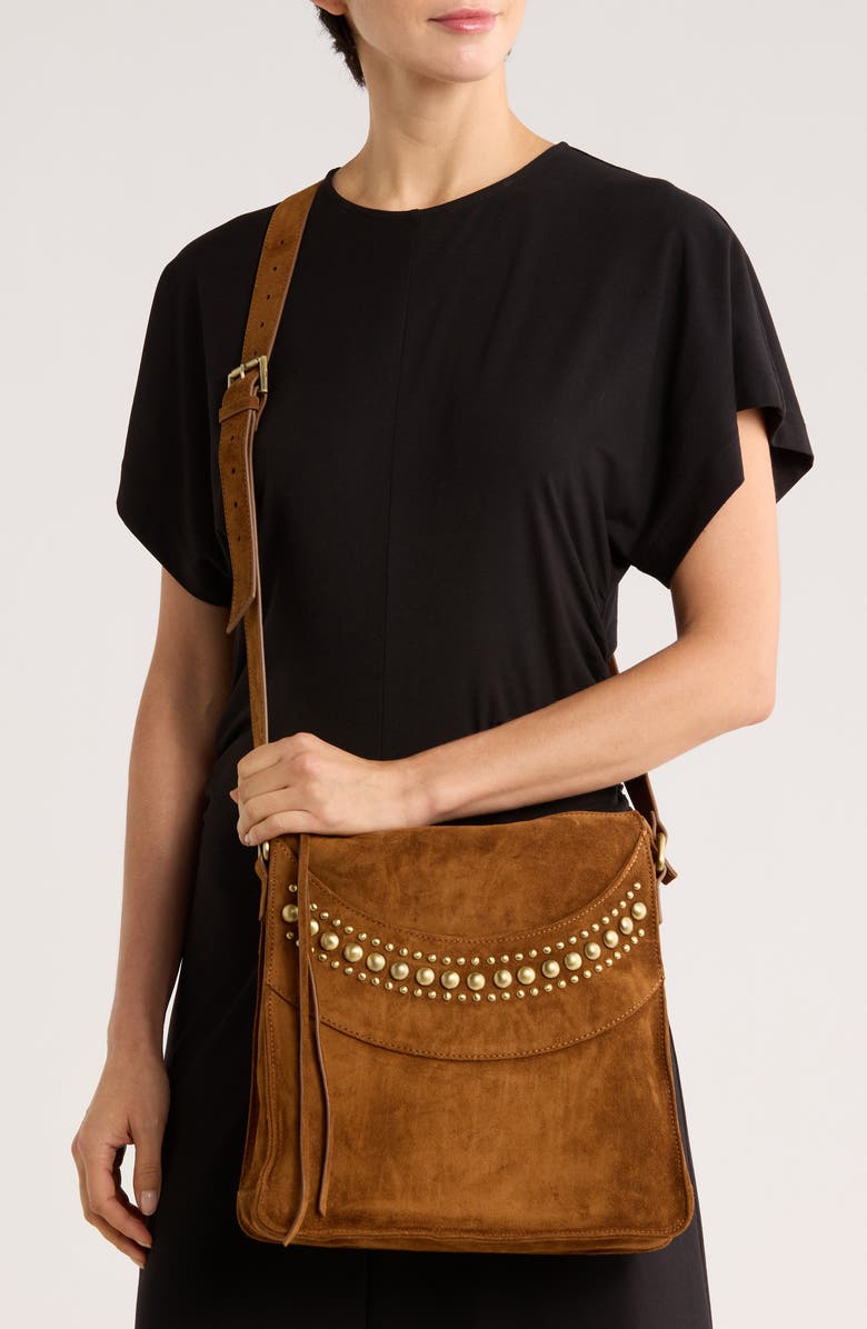 HOBO Mystic Stud Suede Crossbody Bag, Alternate, color,