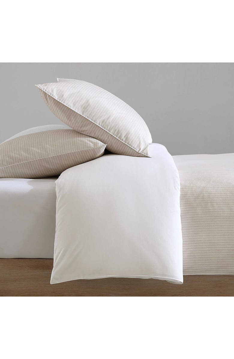 Calvin Klein Ikat Pinstripe Duvet Cover & Shams Set, Alternate, color, Pink