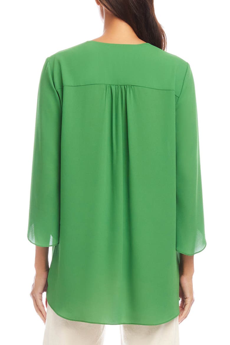 Asymmetrical Crepe Top, Alternate, color, GREEN