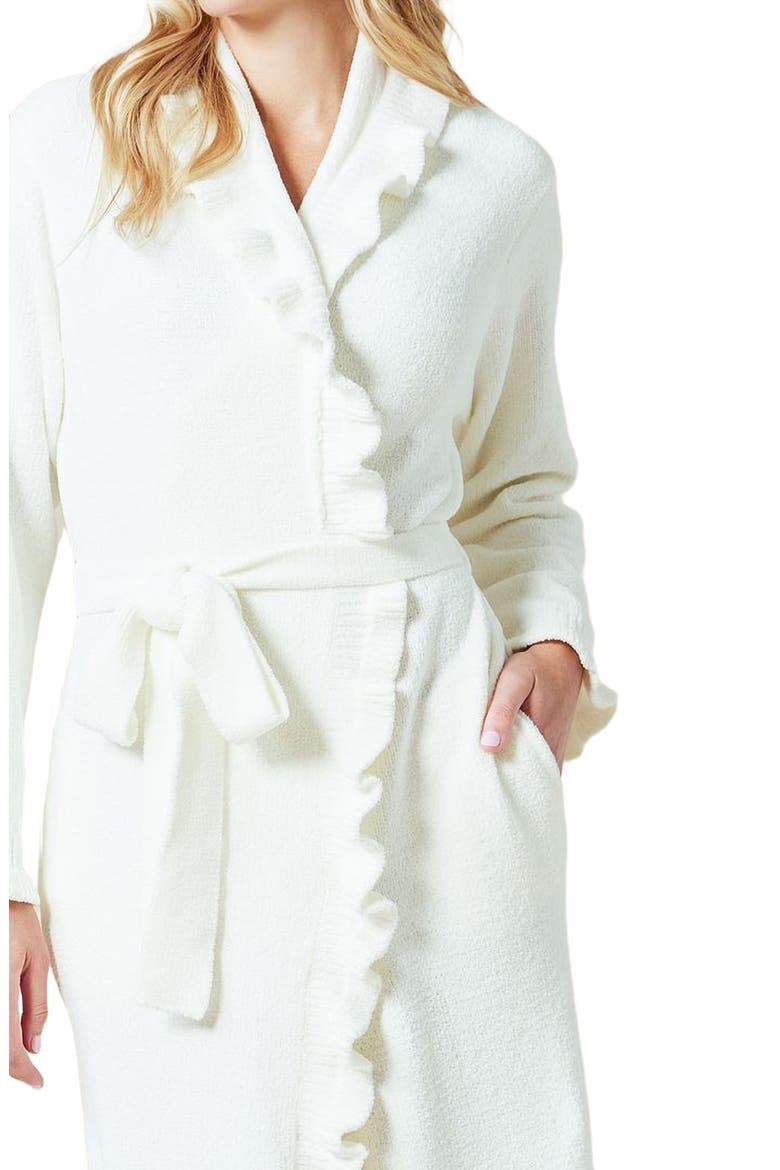 Ruffle Chenille Robe, Alternate, color, Cloud