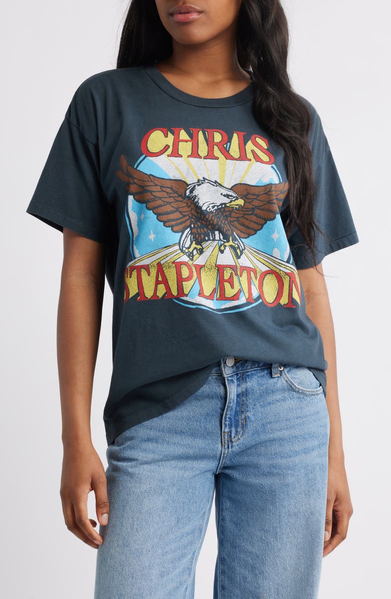 Daydreamer Chris Stapleton Eagle Cotton Graphic T-Shirt, Main, color, Vintage Black