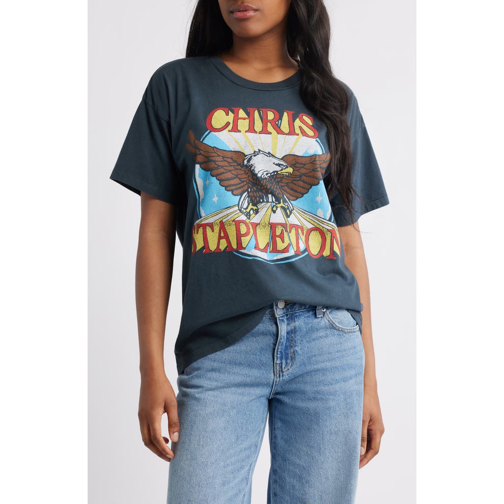 Daydreamer Chris Stapleton Eagle Cotton Graphic T-Shirt in Vintage Black  product