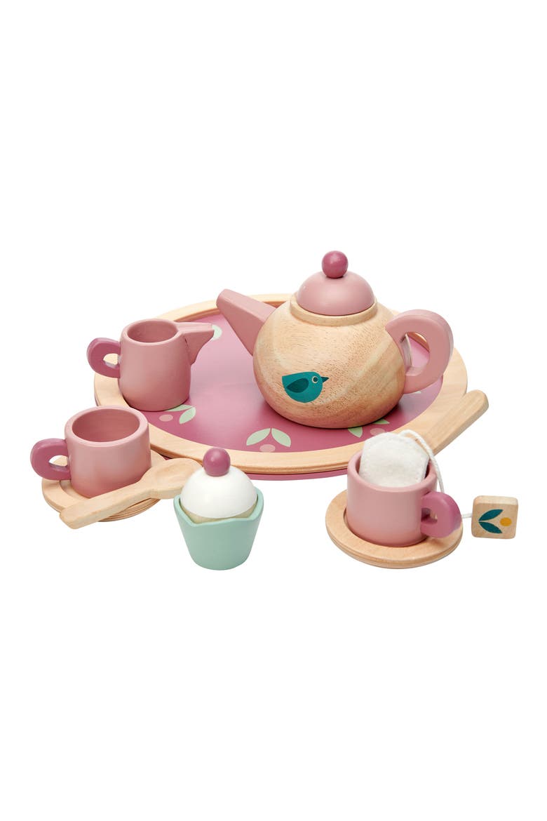 Mini Chef Birdie Tea Set, Alternate, color, PINK