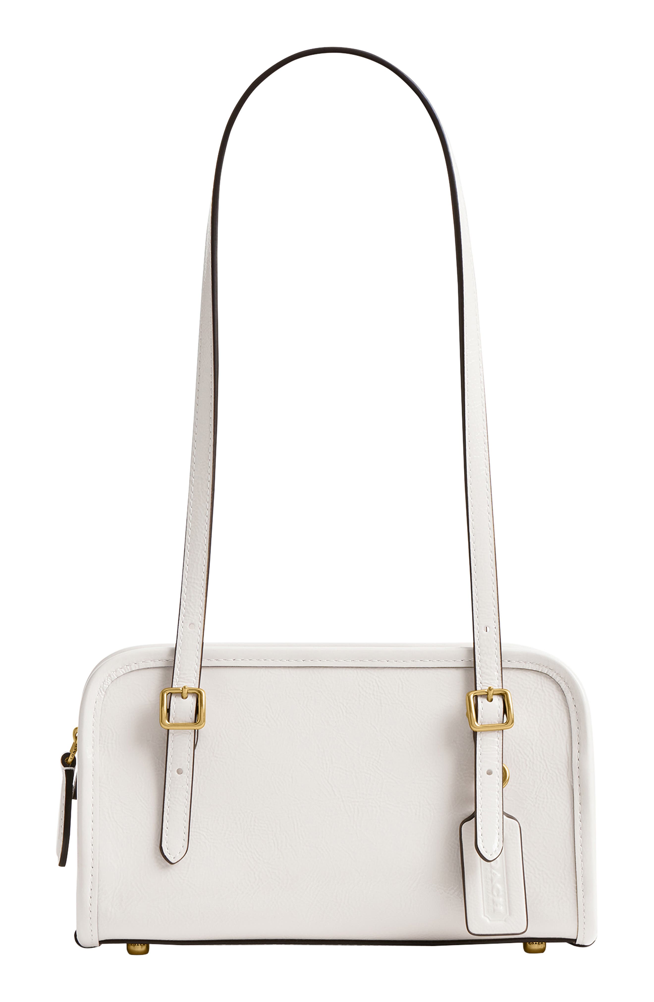 COACH Originals Crinkle Patent Leather Shoulder Bag, Main, color, 