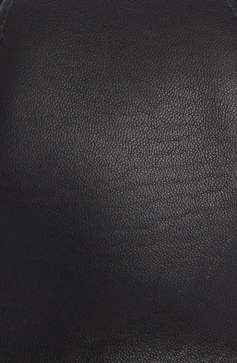 Givenchy Leather Baseball Cap with Horns, Alternate, color,