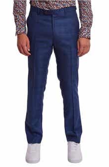 PAISLEY & GRAY Downing Slim Flat Front Windowpane Dress Pants