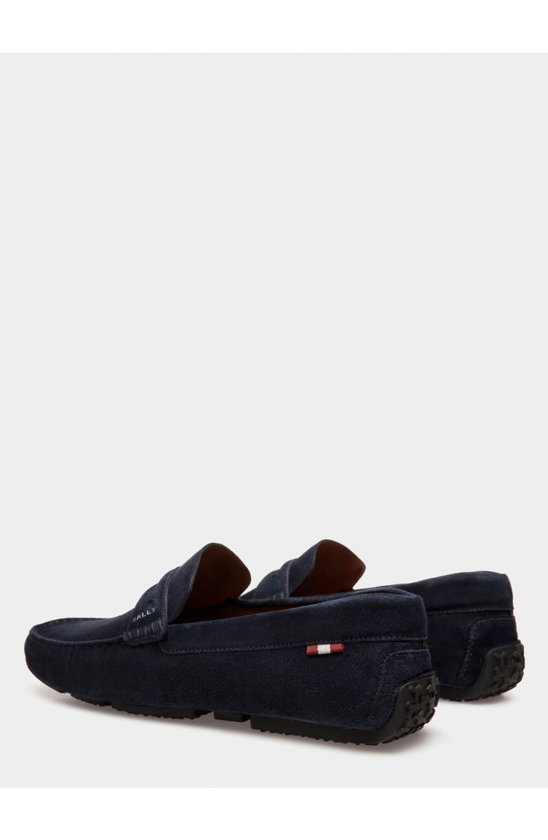 Bally Pilot Driver in Calf Suede, Alternate, color, Blue
