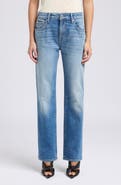 7 For All Mankind Calie Shadow Pocket Mid Rise Straight Leg Jeans