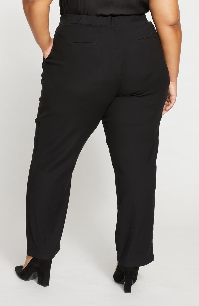 Universal Standard All Day High Waist Cigarette Pants, Alternate, color, Black