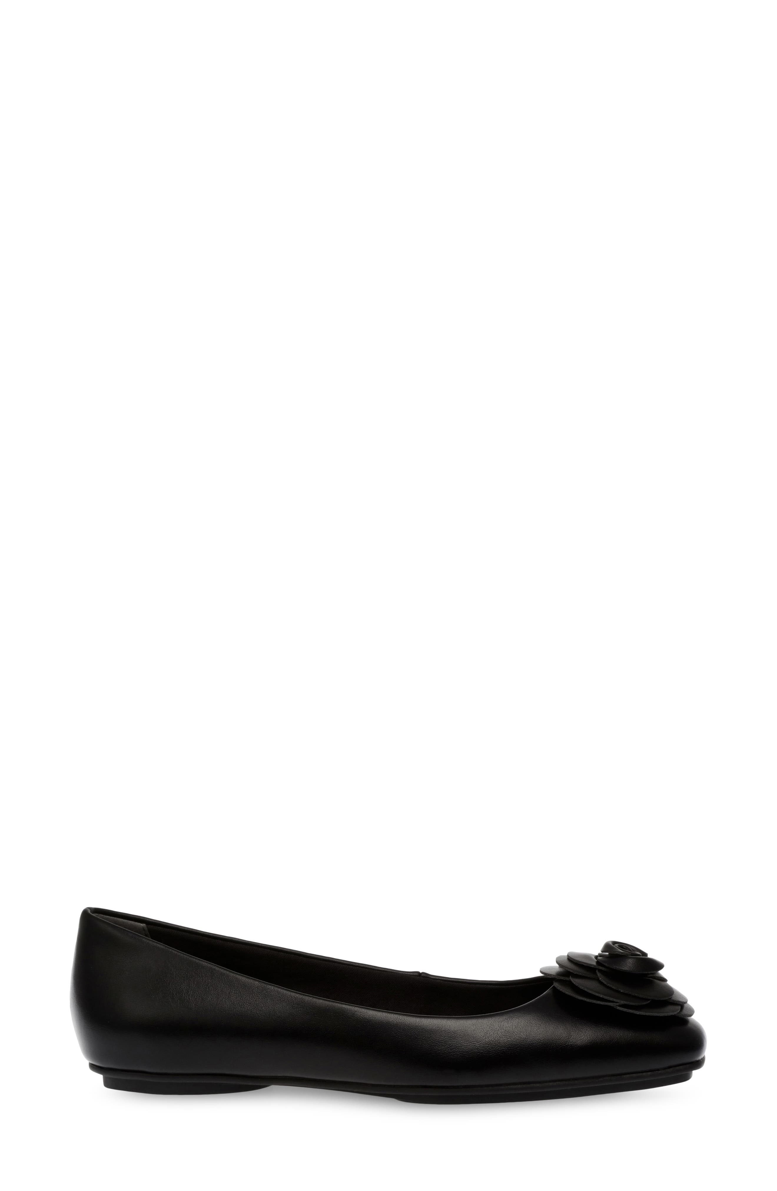 Anne Klein Anastasia Ballet Flat, Alternate, color, Black