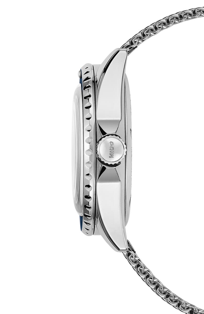 MIDO Ocean Star Tribute Bracelet Watch & Rubber Strap Gift Set, 40.5mm, Alternate, color, Blue Gradient