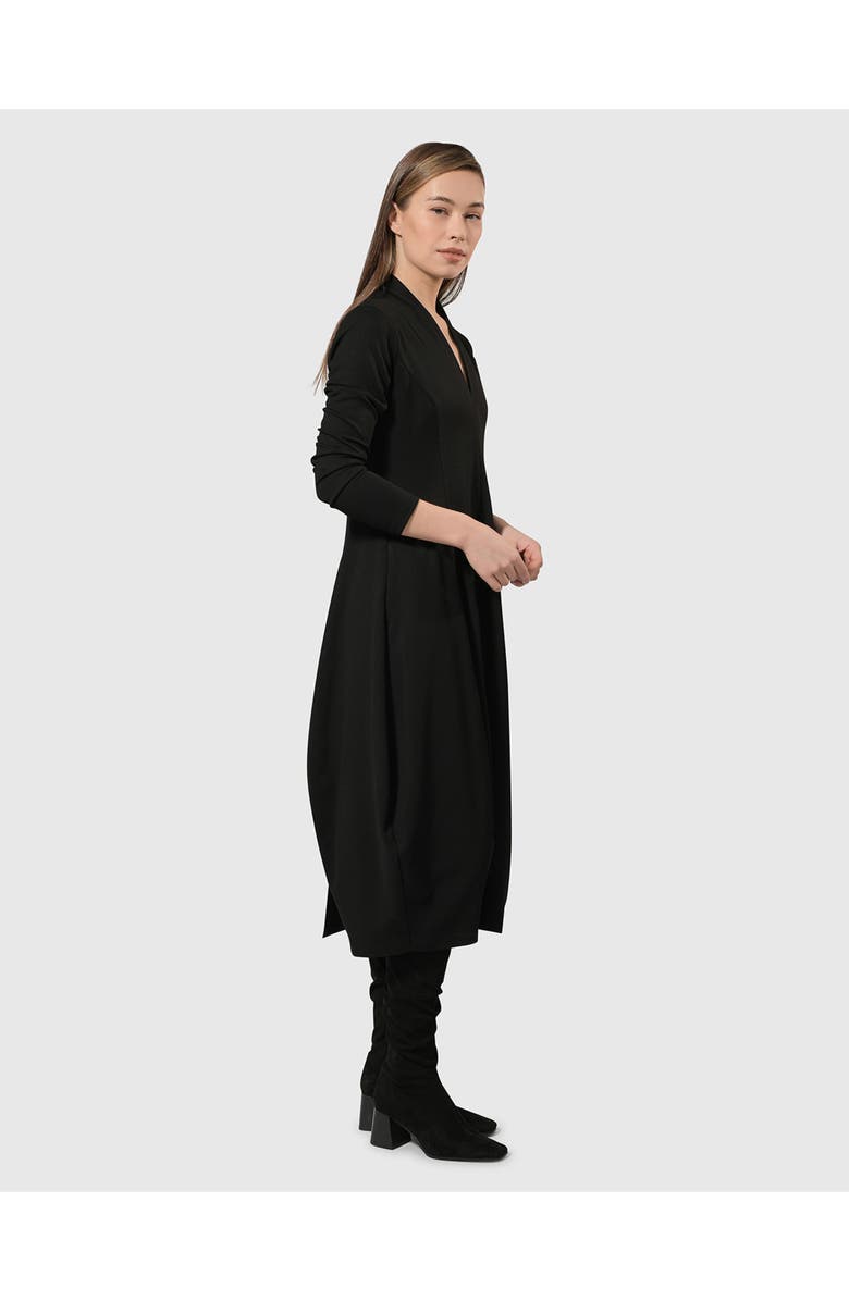 Alembika Essential Pockets Cocoon Dress, Alternate, color, Black