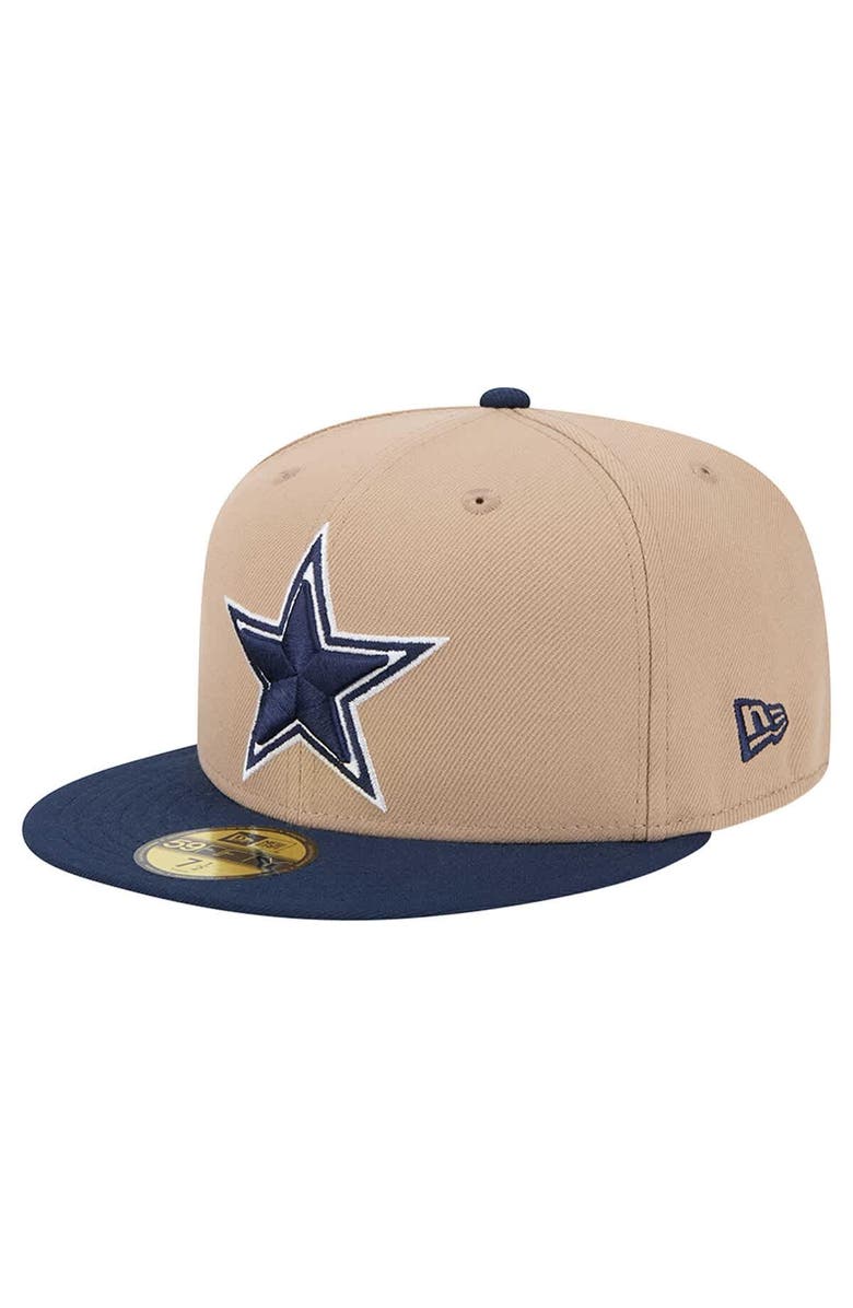 New Era Men's New Era Tan Dallas Cowboys 59FIFTY Fitted Hat, Main, color, Tan