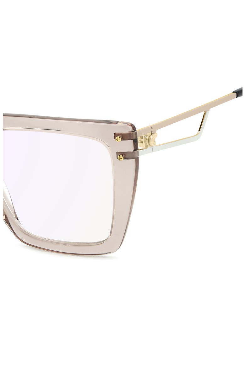 55mm Square Optical Glasses, Alternate, color, BEIGE/ BLUE