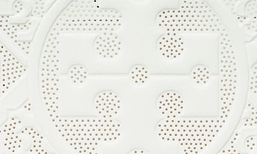Tory Burch Mini Ella Peforated Bio Tote In Blanc