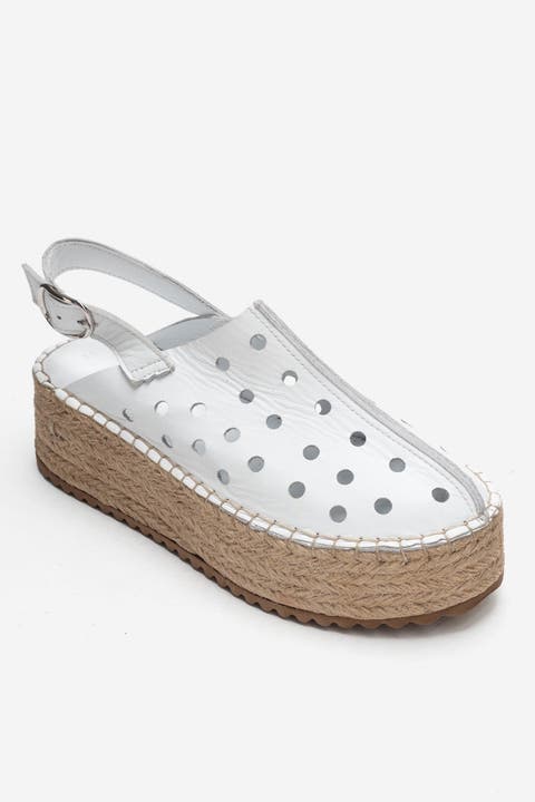 Fraga Leather Wedge Sandal