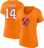 FANATICS Women's Fanatics Branded Chris Godwin Orange Tampa Bay Buccaneers Throwback Player Icon Name & Number T-Shirt