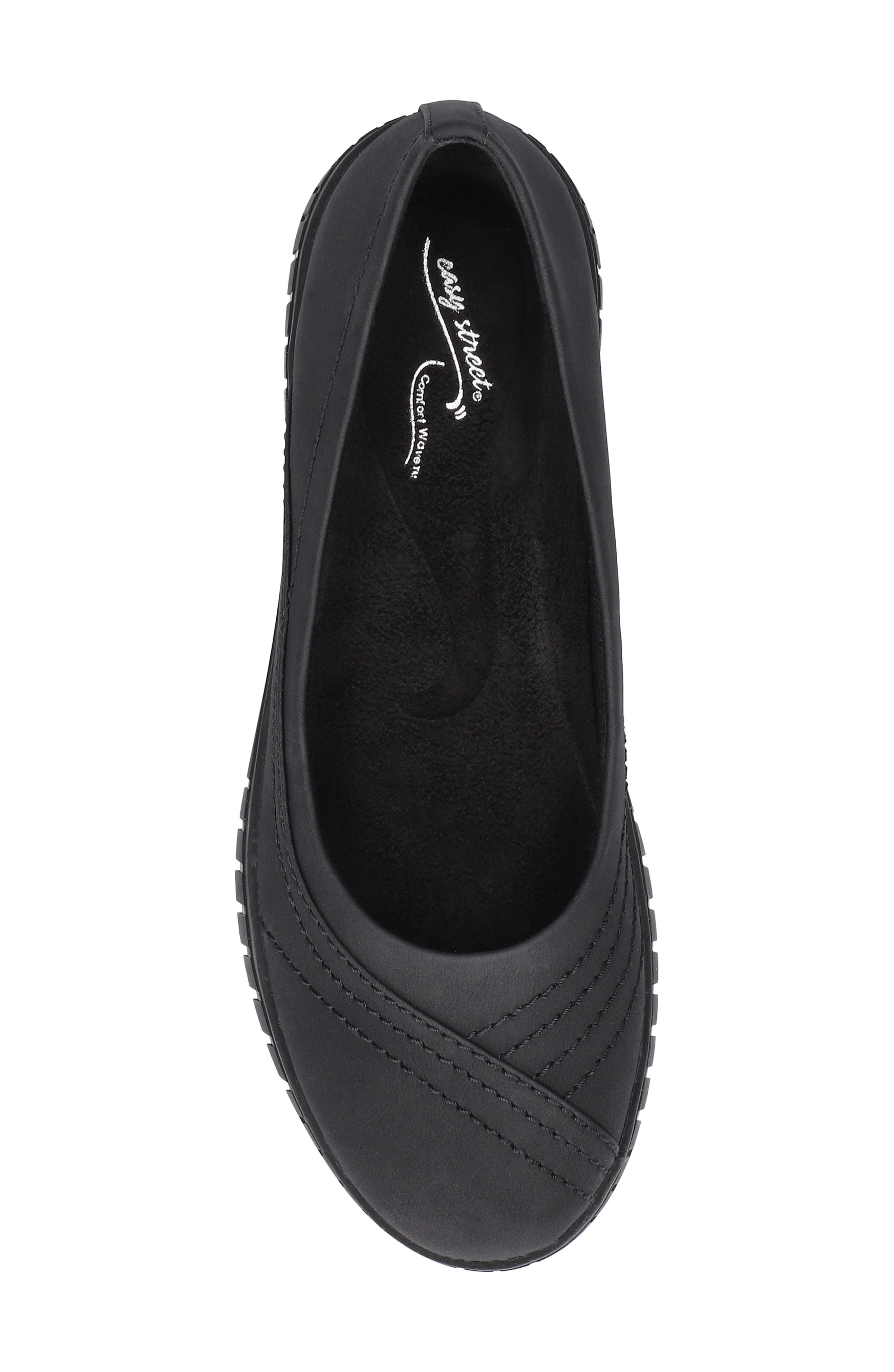EASY STREET Cosma Flat, Alternate, color, Black