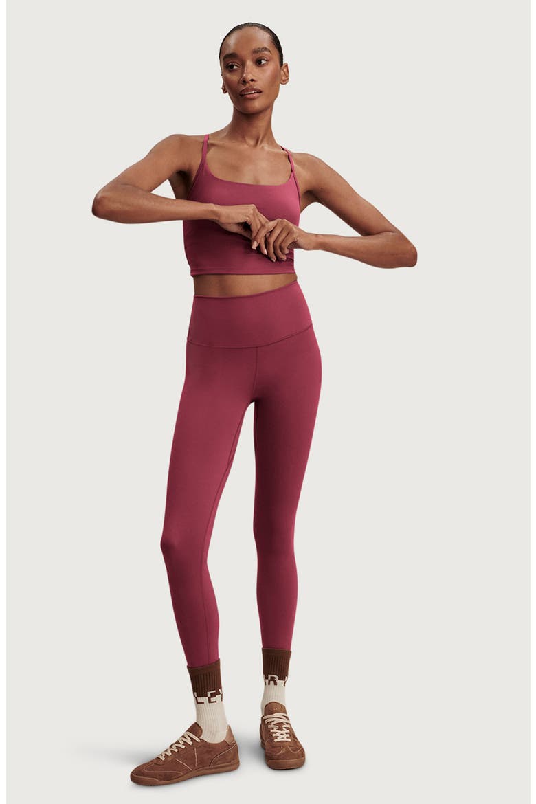 FreeSoft™ High Rise 25-Inch Leggings, Alternate, color, RICH RASPBERRY