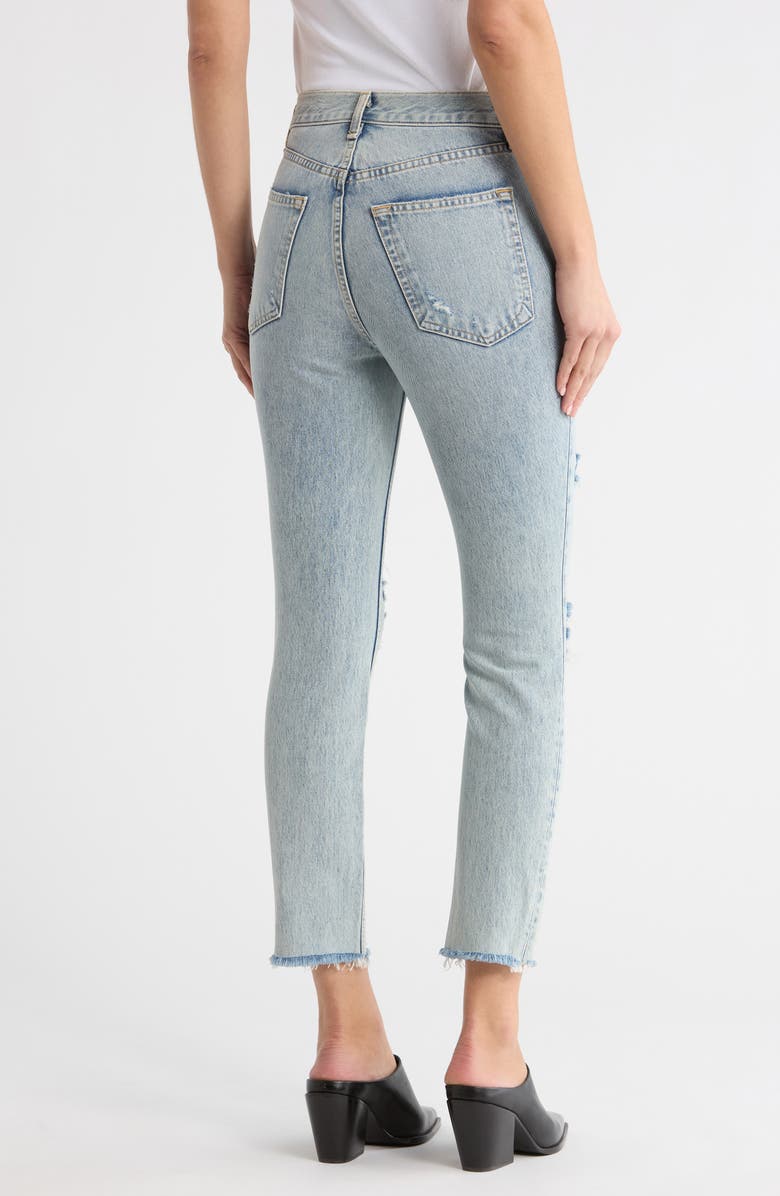 rag & bone Ripped Ankle Skinny Jeans, Alternate, color, Mdsonwhole