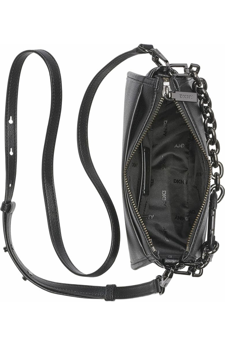 DKNY Adria Crossbody Bag, Alternate, color, Black/Gunmetal