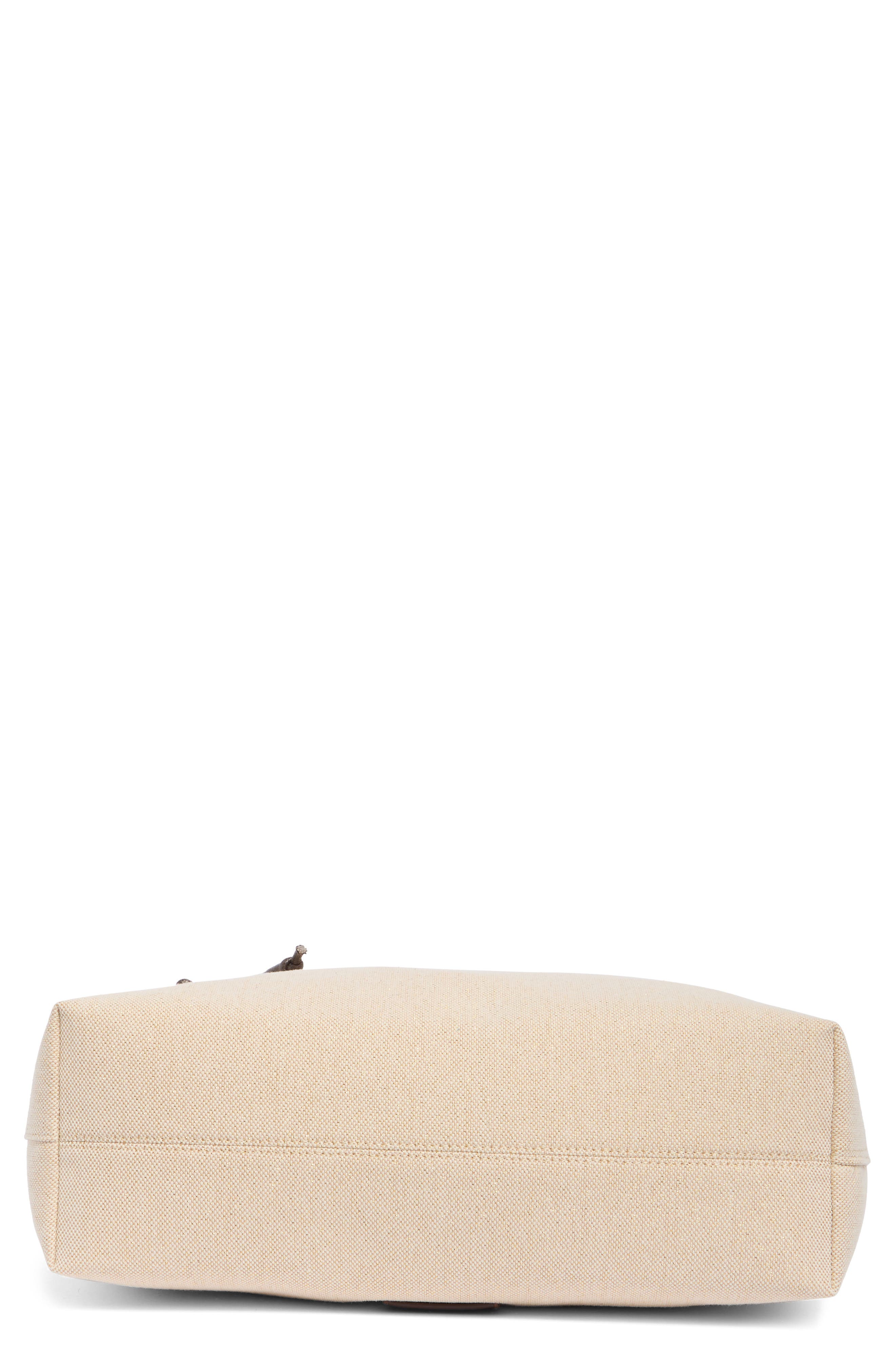 Lucky Brand Pira Canvas Book Tote Bag, Alternate, color, Beige Canvas