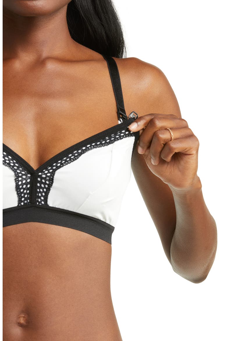 Rose 2.0 Wireless Nursing & Hands-Free Pumping Bra, Alternate, color, WHITE