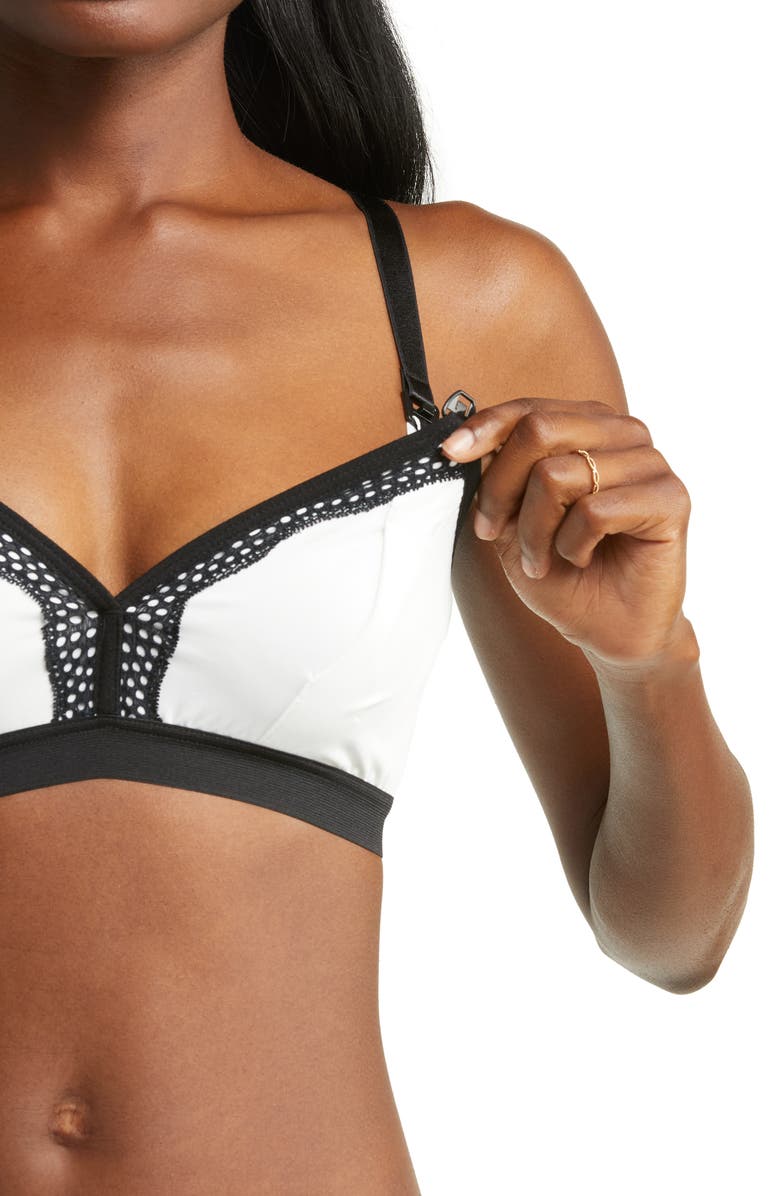 THE DAIRY FAIRY Rose 2.0 Wireless Nursing & Hands-Free Pumping Bra, Alternate, color, White