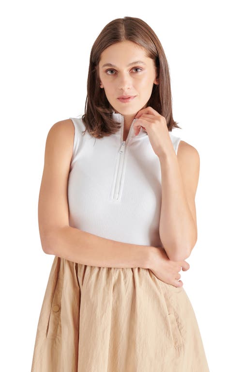 Steve Madden Lyon Quarter Zip Mixed Media Dress In Dusty Taupe