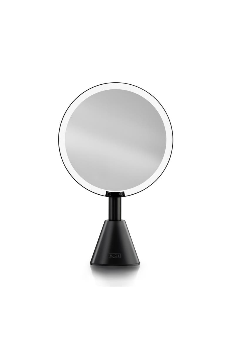 5x Deluxe Rechargeable LED Mirror, Main, color, Black