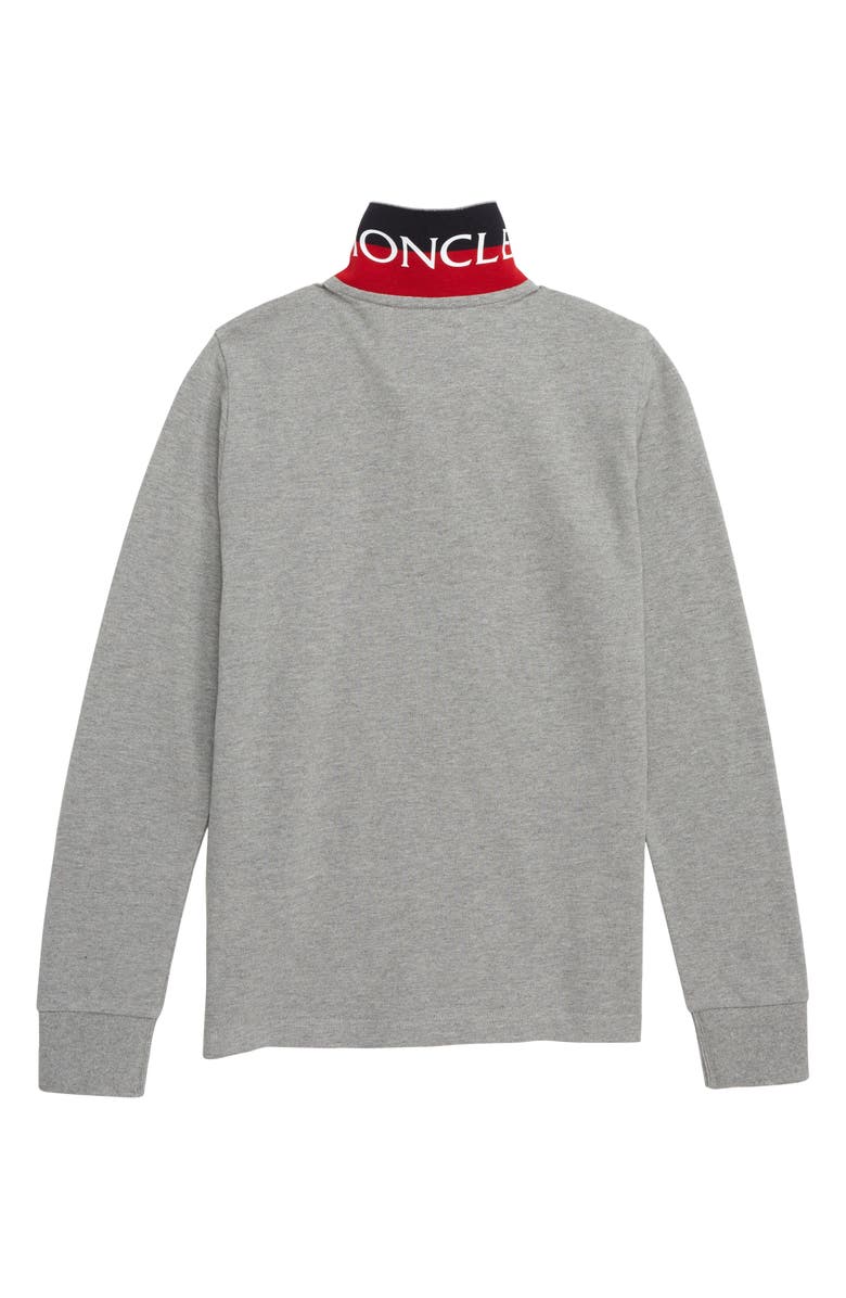 Moncler Logo Collar Polo, Alternate, color, 