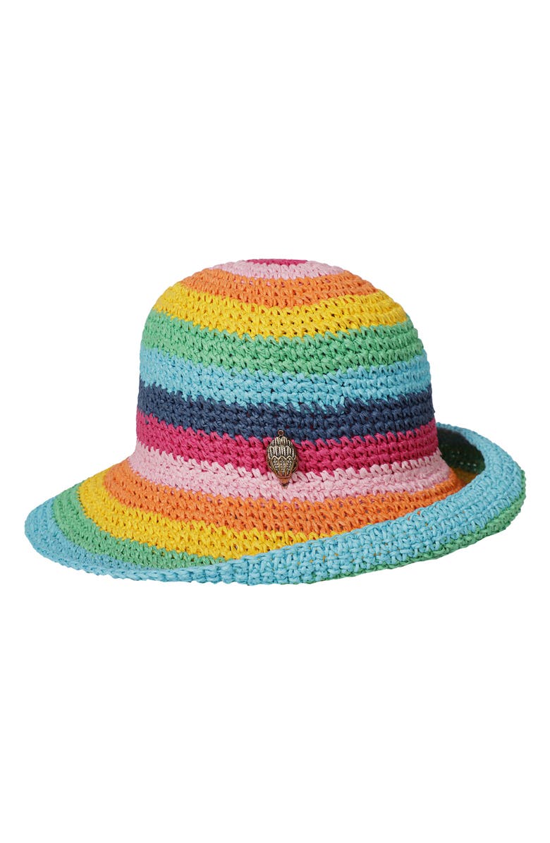 Kurt Geiger London Rainbow Straw Sun Hat | Nordstromrack display picture 1
